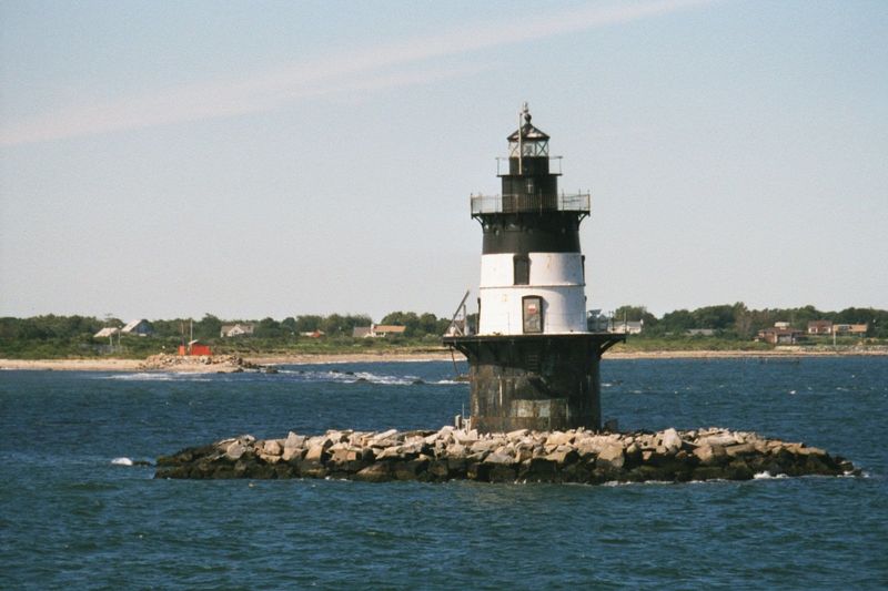 The same Orient Point, seen now from the waters of Plum Gut, the passage between Long Island and Plum Island. The light is the same as the o