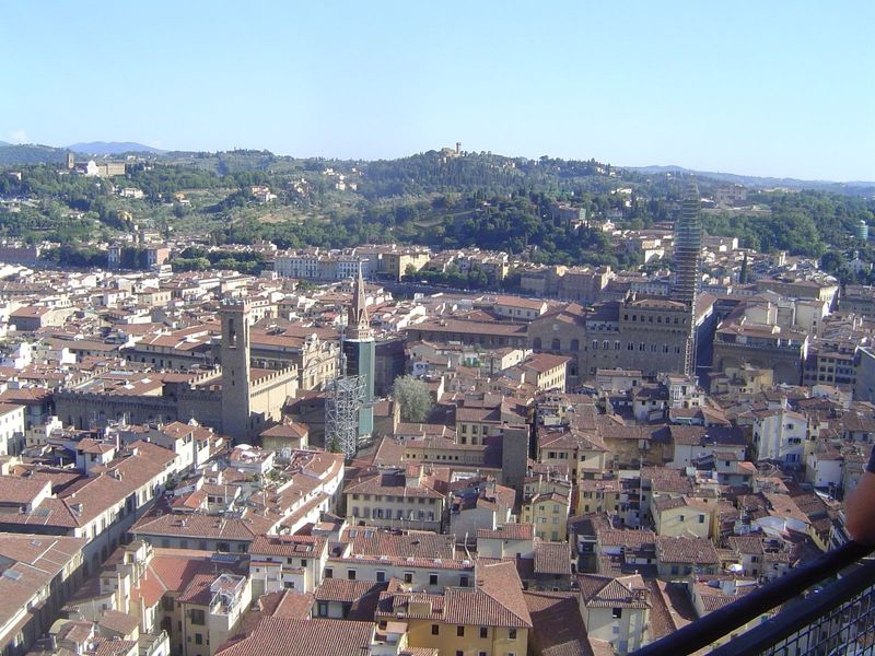The Bargello is on the left now, with the architecturally similar Palazzo Vecchio on the right.