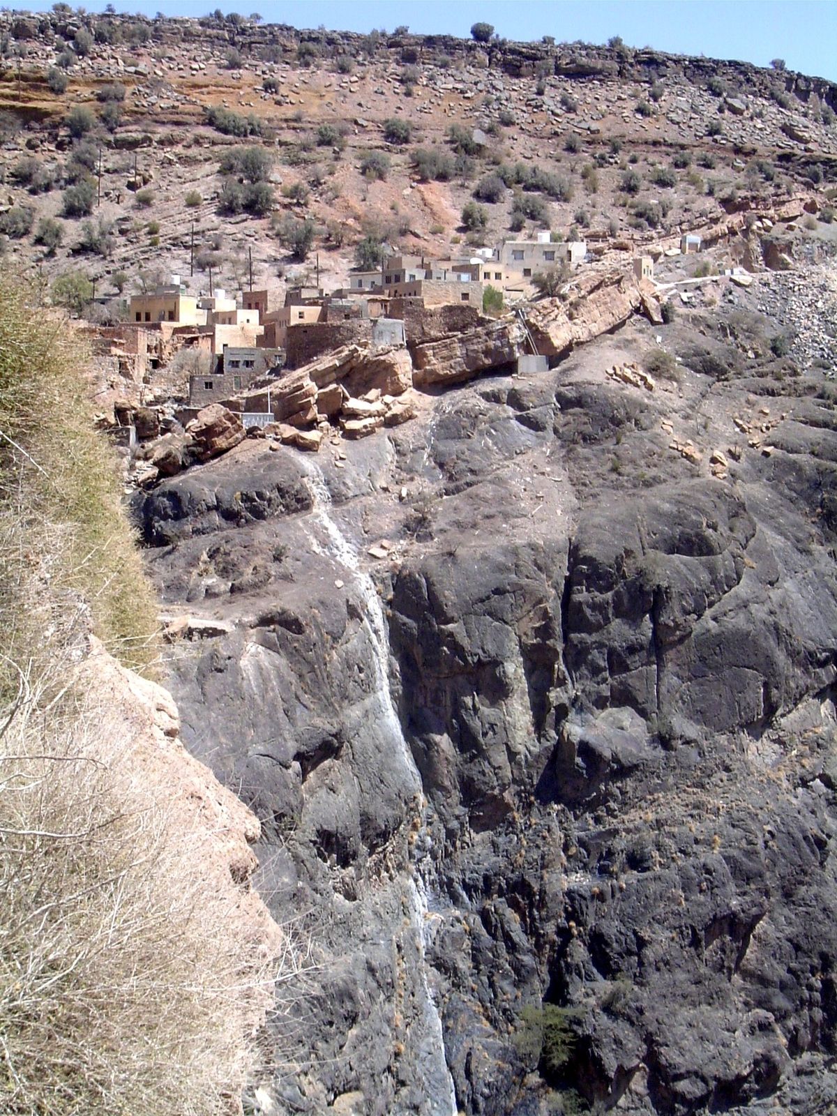 The view from this point back to Al Aqor.