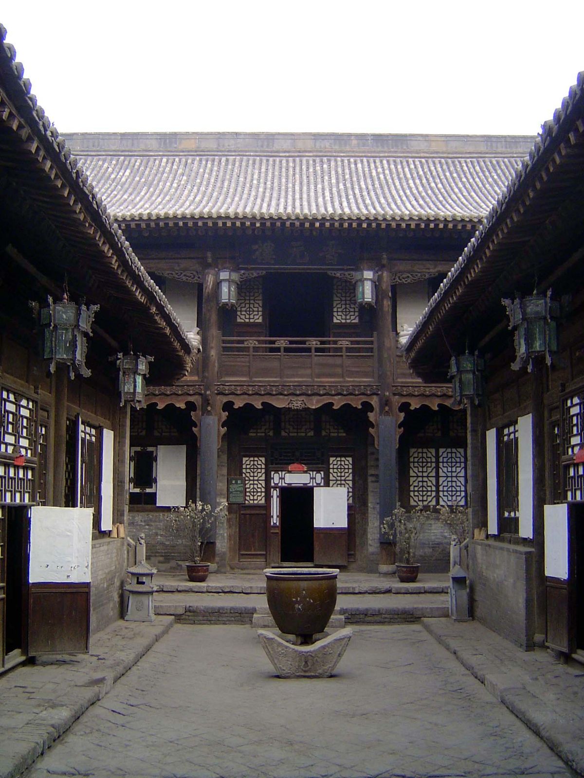 The principal rooms, on the north side.