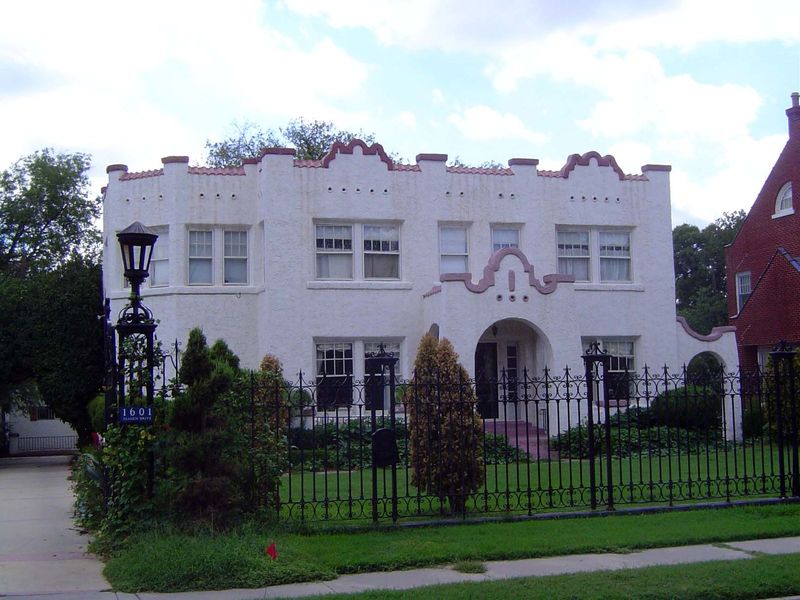 But Carey Place wasn't Oklahoma City's first Spanish infatuation. For that, we might visit 1601 Classen, which borders the dumbbell-shaped H