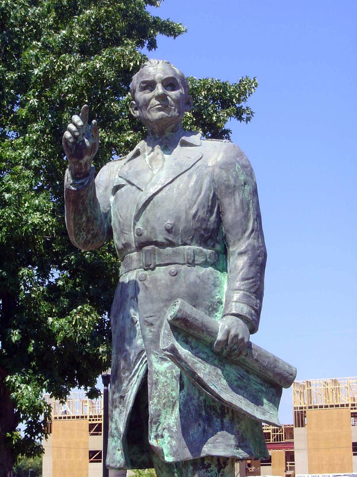 And now we come to highways. Meet Stanley Draper, blueprint in hand. Call him Oklahoma City's Robert Moses.