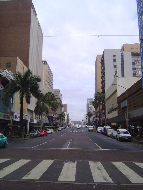 Here we are: Durban's main street, formerly West Street but since 2008 Dr. Pixley ka Seme Street. Yes, you can understand the logic of strip