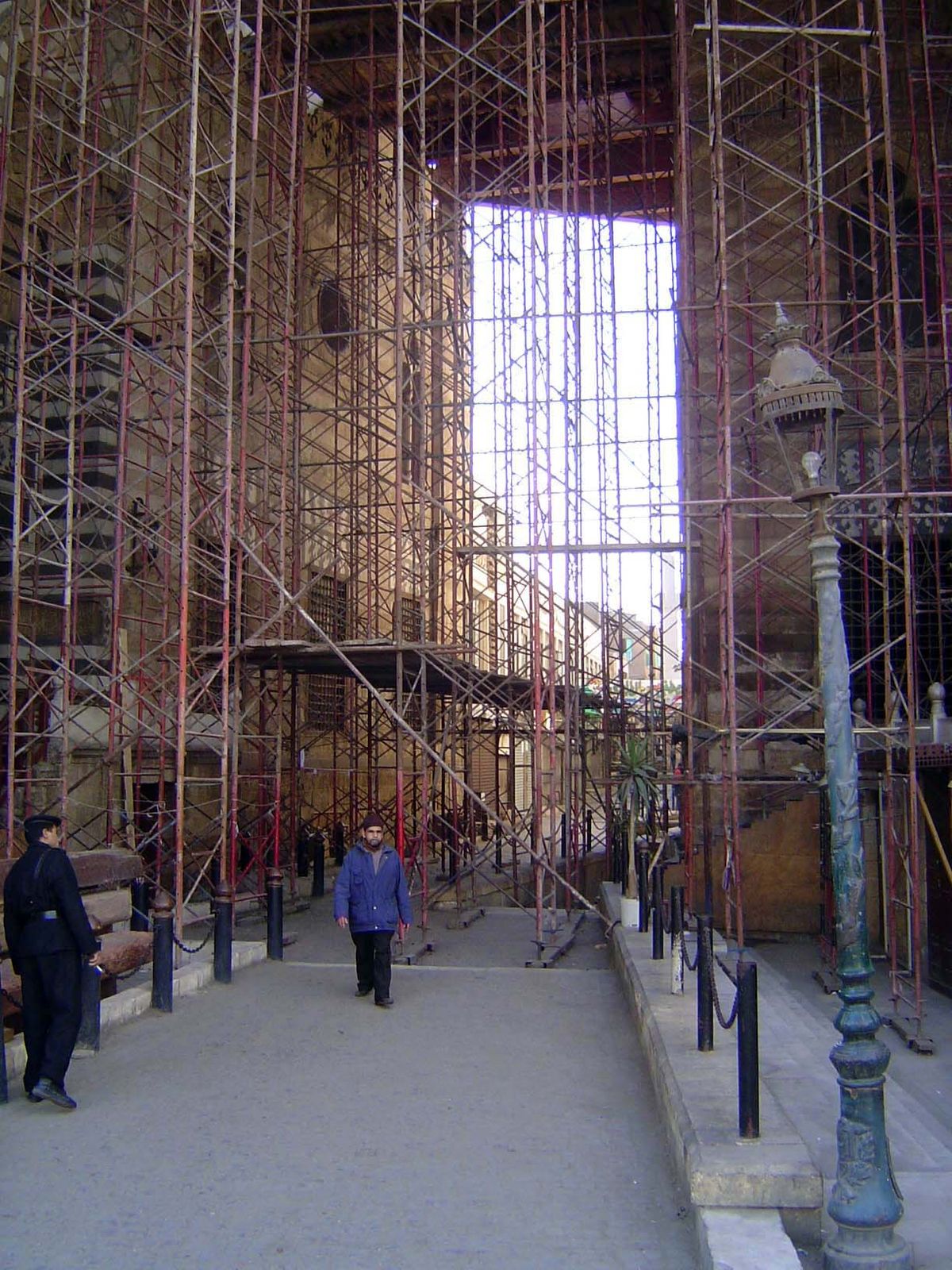 Just to the west of al-Azhar are the mosque and mausoleum of Sultan al-Ghuri. The mosque was accessible early in 2007; the mausoleum was not