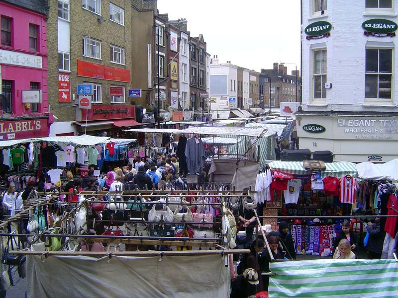 We begin Sunday morning at Petticoat Lane Market, where the constable on patrol advises that you hold your bag close.