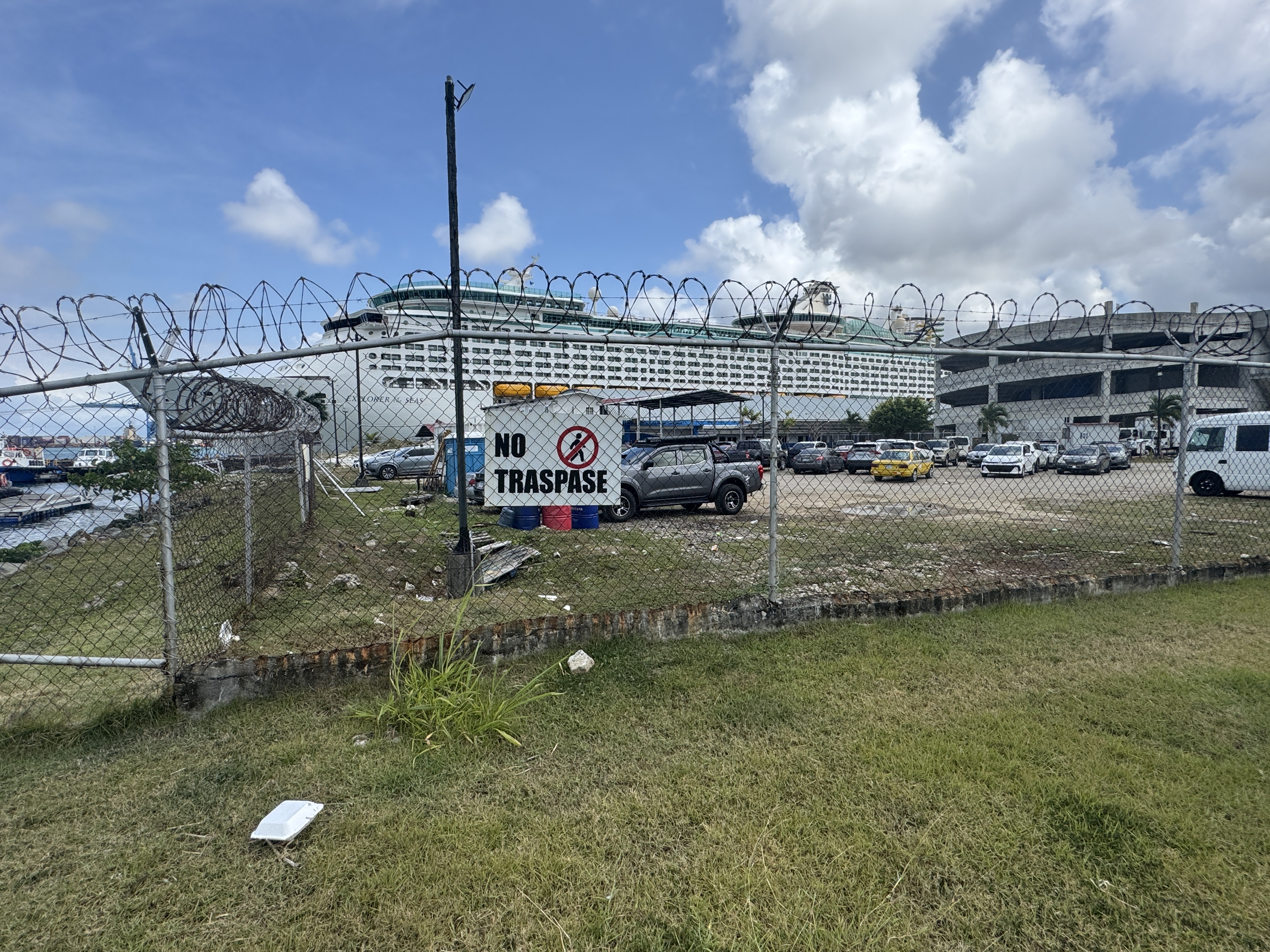 Behold the Explorer of the Seas, part of the Royal Caribbean fleet.  About 250 cruise ships visit Panama annually, and many of them make bri