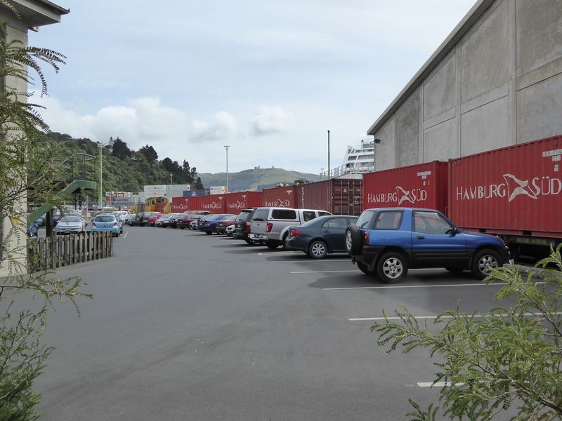 The boxes arrive by train.