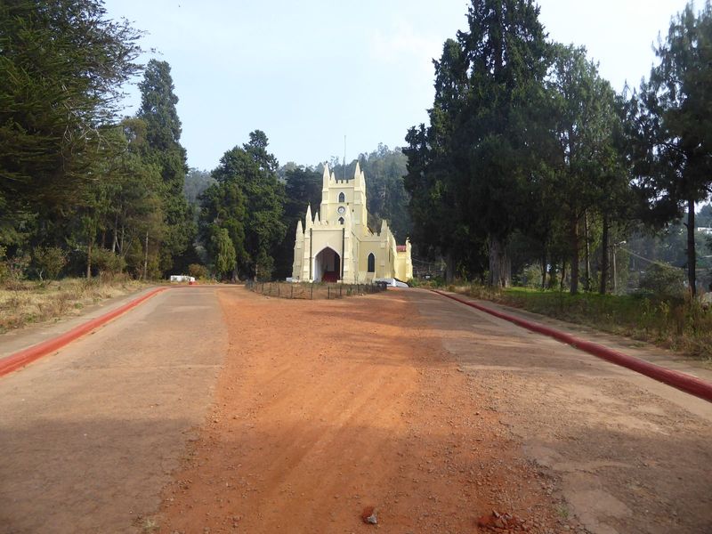 As early as 1830, when Ooty was still merely a vacation hideaway, a governor decided it needed an Anglican church. Here's the result, St. St