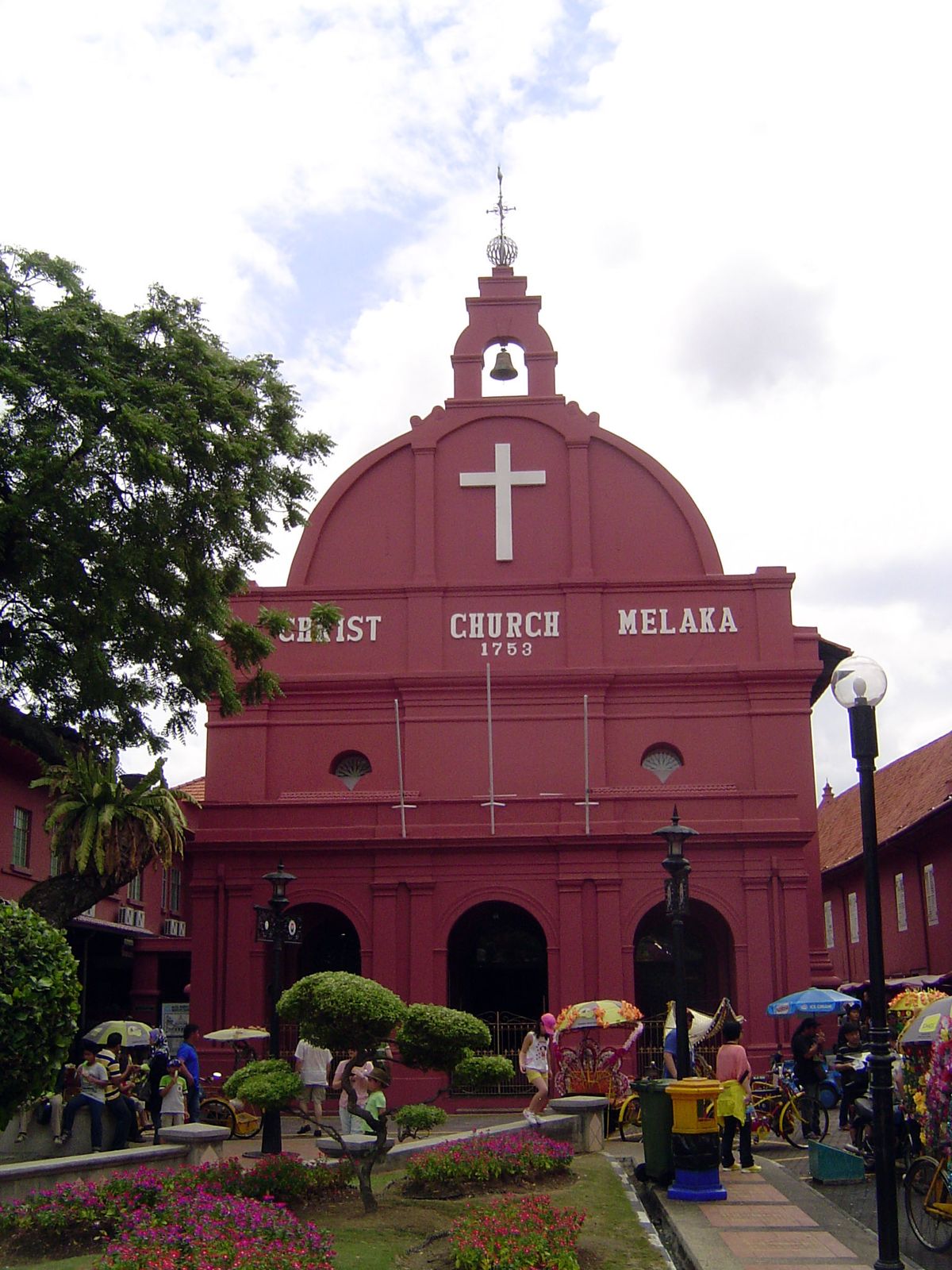 Christ Church, built in 1753, is little changed, apart from the added color of the garden and the tourists.