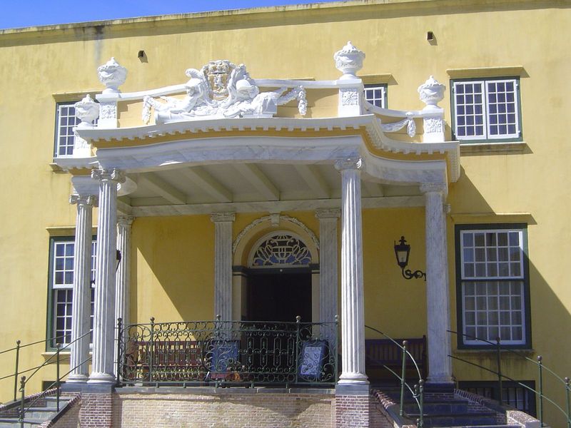The governor's residence faces them from the other side of the courtyard. The German sculptor Anton Anreith and the French architect Louis T