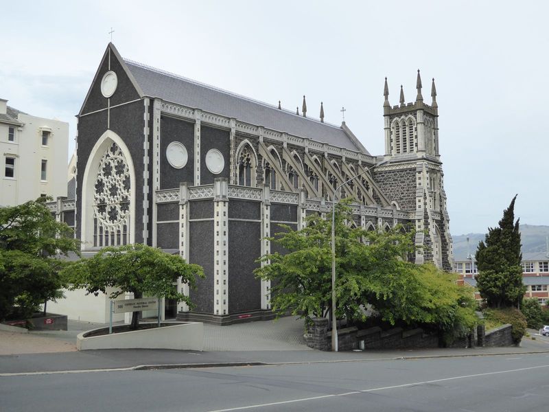 The towers came along, but the nave had to be simplified, the transept dropped, and the mighty spire forgotten.