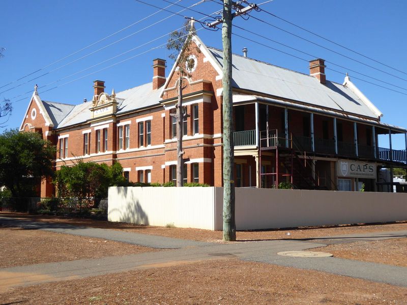 Now it's the Christian Aboriginal Parent-Directed School; formerly it was St. Anthony's Convent of Mercy, operated for 75 years by the Siste