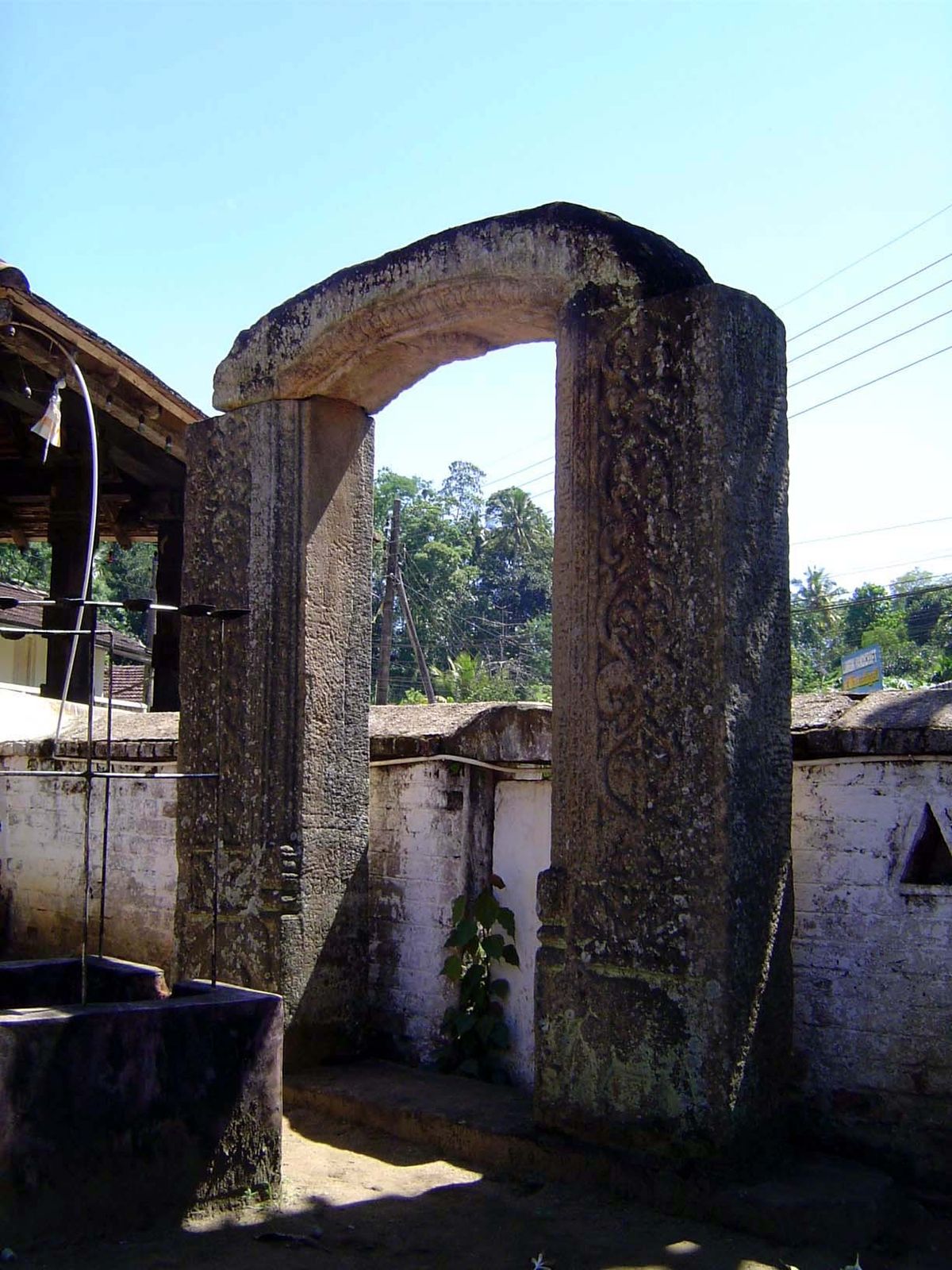 Aligned with the temple, these stones reinforce an east-facing axis.