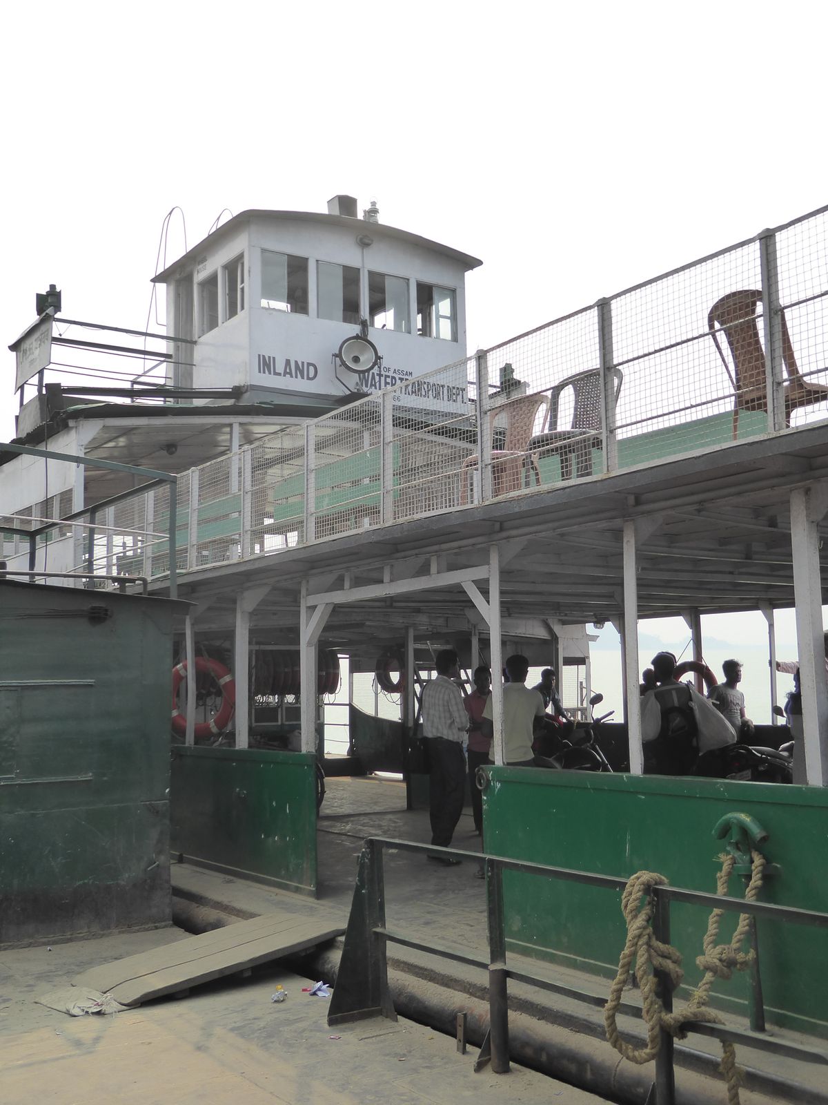Yes, there's a highway bridge, but for pedestrians the old ferry is more convenient.