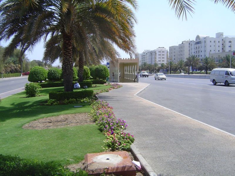 The snag is that there are almost no pedestrian crossings, so without a car it's hard to cross this city-splitting road.