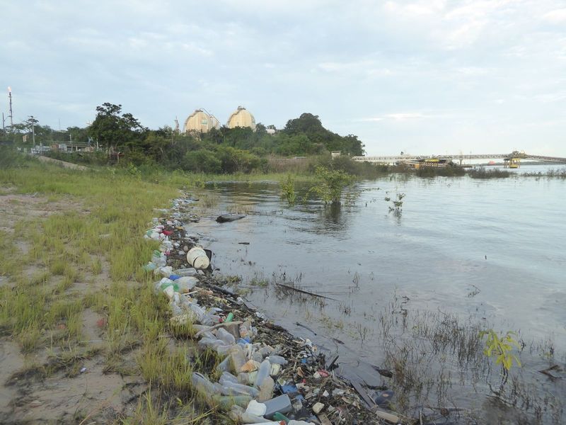 Meanwhile, the river's edge is enough to make you curse the invention of plastic.