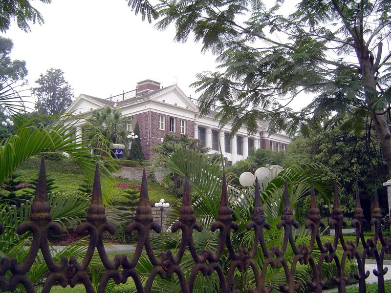 Nearby is this grim building, redolent of the American South. It was formerly the U.S. consulate.