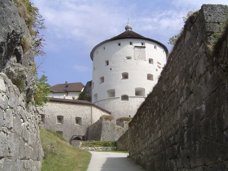 There's a cog railway to the top, but this is better: the path up to the 16th century Kaiserturm.