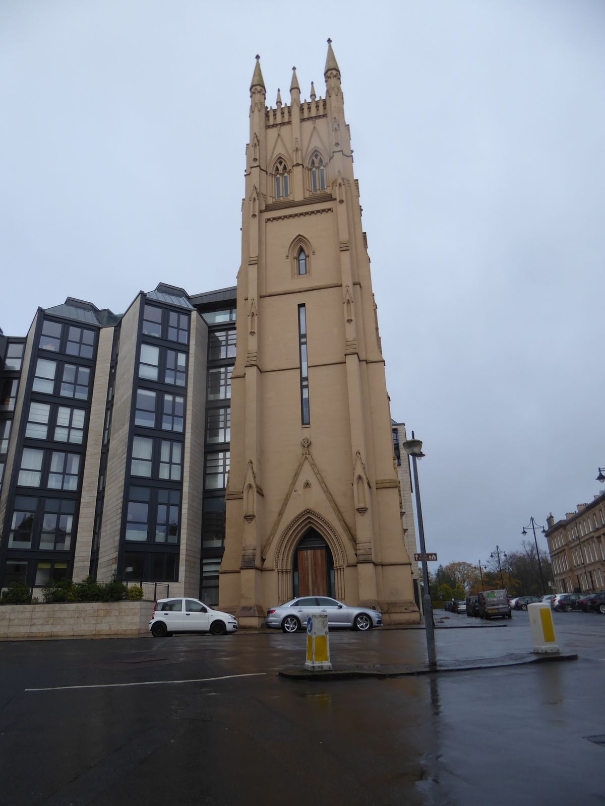 Across the street, the White Tower is the only surviving bit of the former Park Church, knocked down in 1968 to make way for an office build