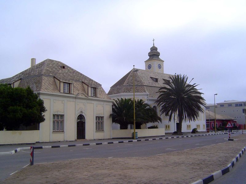 The Church with its parsonage.