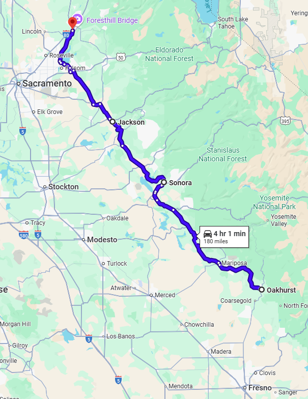 Feeling lost?  All we've done is run up the blue line.  Plus take a few detours.