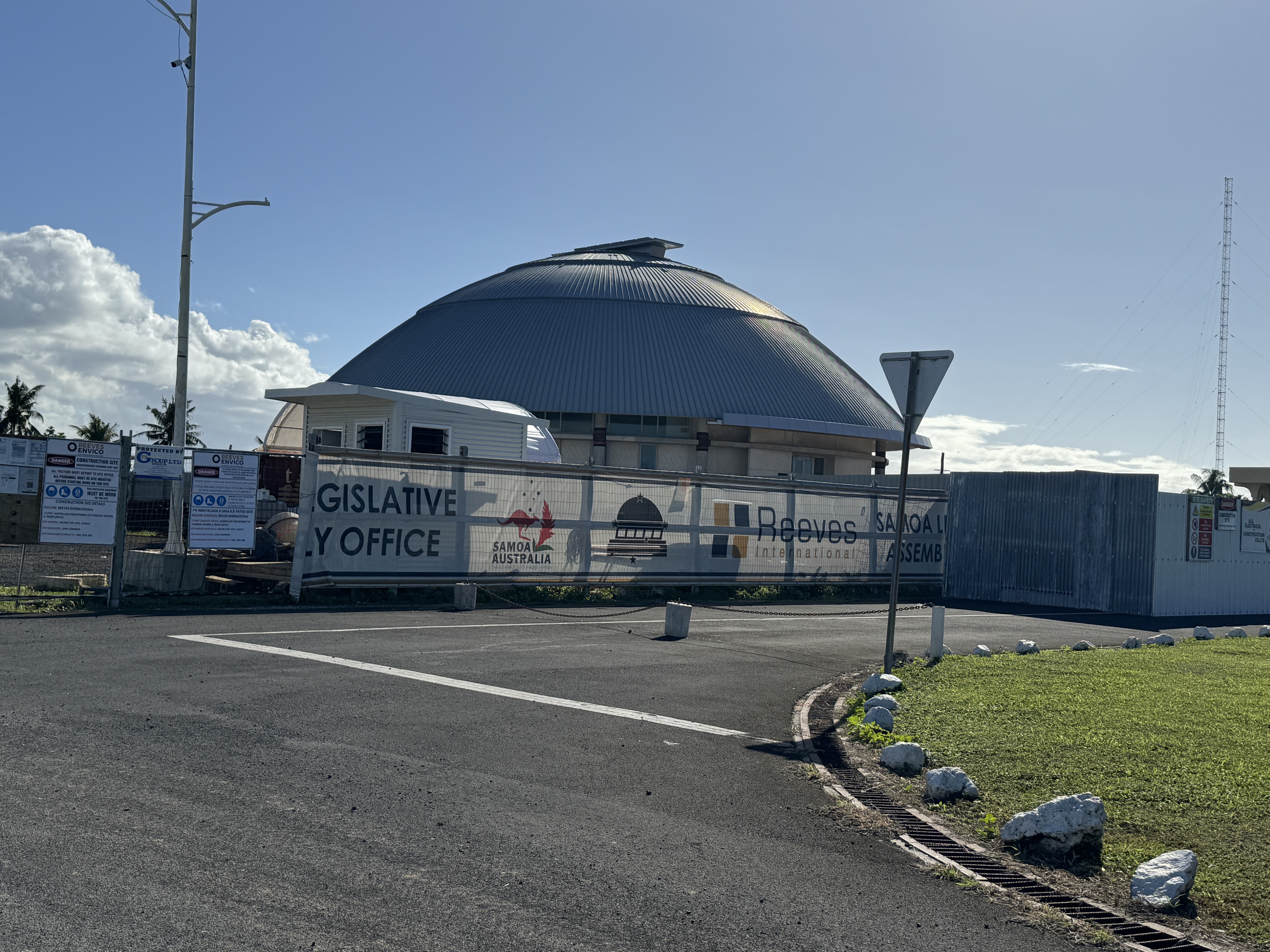 Here's Samoa's Parliament Building, completed in 2019 by Guida Moseley Brown, an Australian architect.