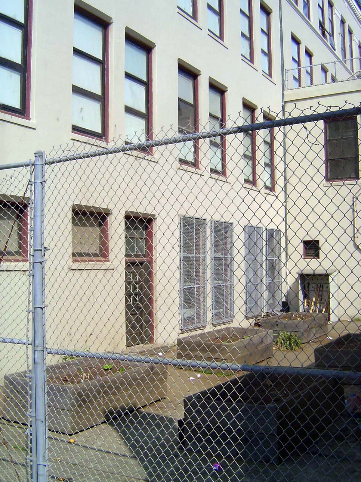 There were no fences or screens then. The room behind the new screens was for the music teacher, Mr. Holdorf, who had to eat crow after insi
