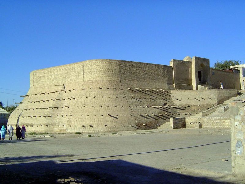Flanking the Ark is Bukhara's famous zindan, or prison.