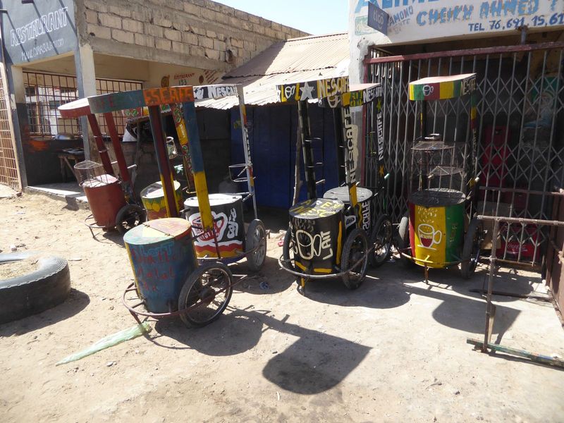 Well, not always: here are some coffee carts.