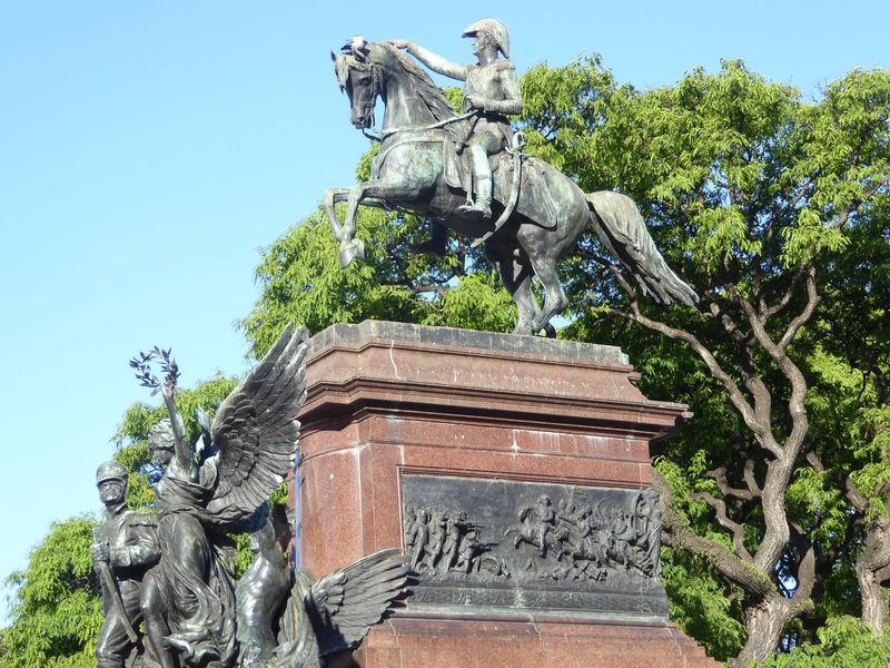 It's the Libertador, of course, Don Jose de San Martín.