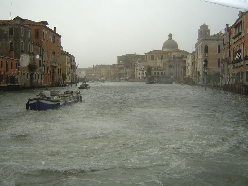 Hurrying to shelter.