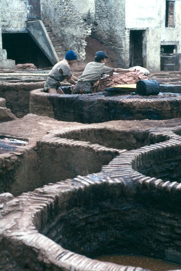 The famous dyers' vats.