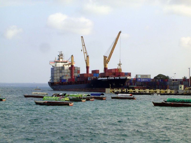 Freighters like this don't go to Europe or East Asia. Instead, they head to ports specializing in transshipment such as Salala, on the south