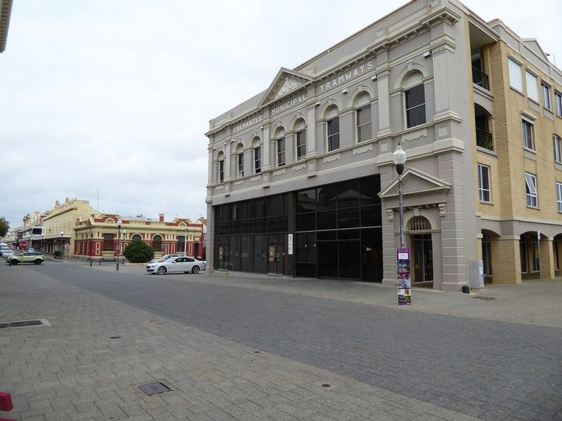 And here, on the inland side of the tunnel, we have High Street stretching into the distance. In the foreground is the surviving facade of a