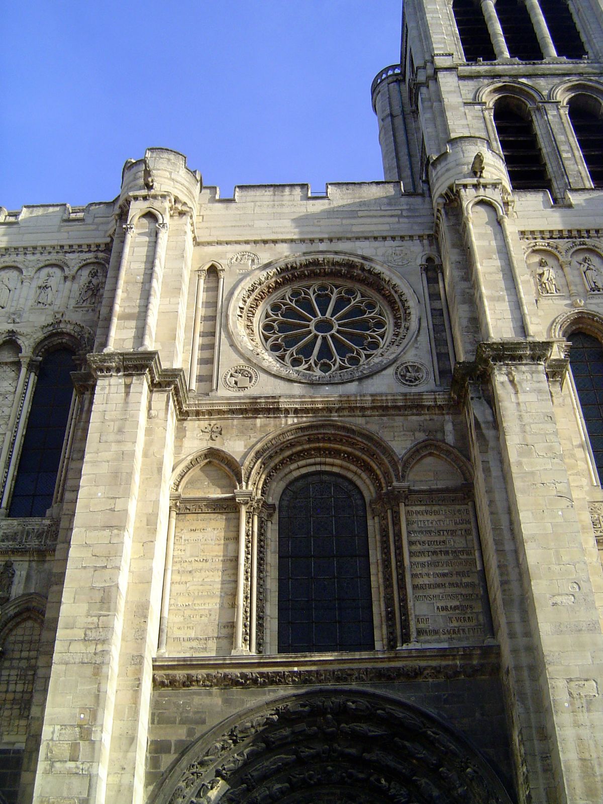 Viollet-le-Duc replaced the original rose window, destroyed in the revolution, with one more in keeping with the Gothic style as he had come