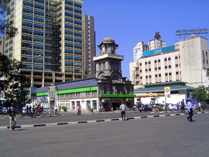 This building, despite a similar tower, was entirely secular. Its name: Kipande House. The name refers to the kipanda or identification card