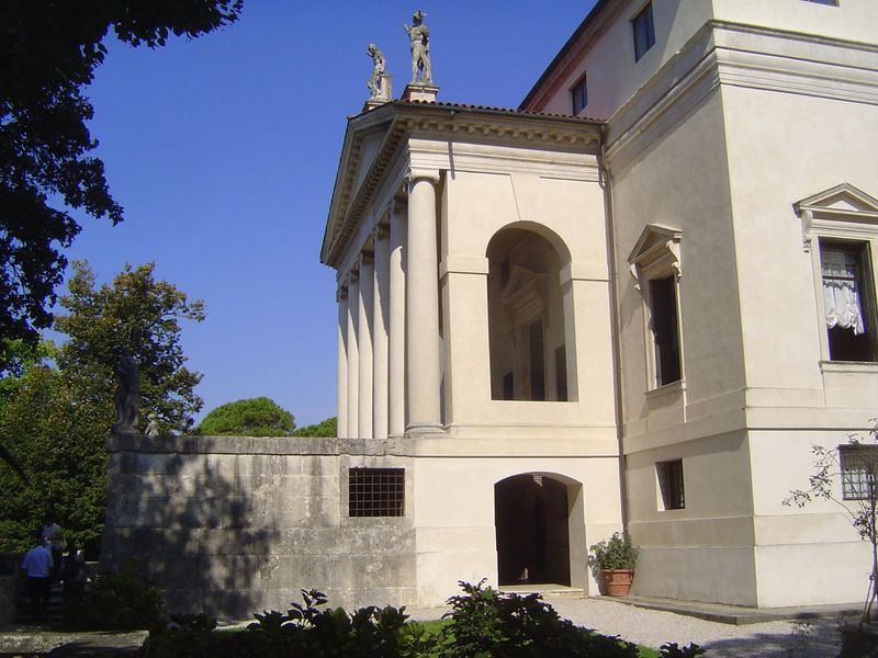 Here's the southwest portico.