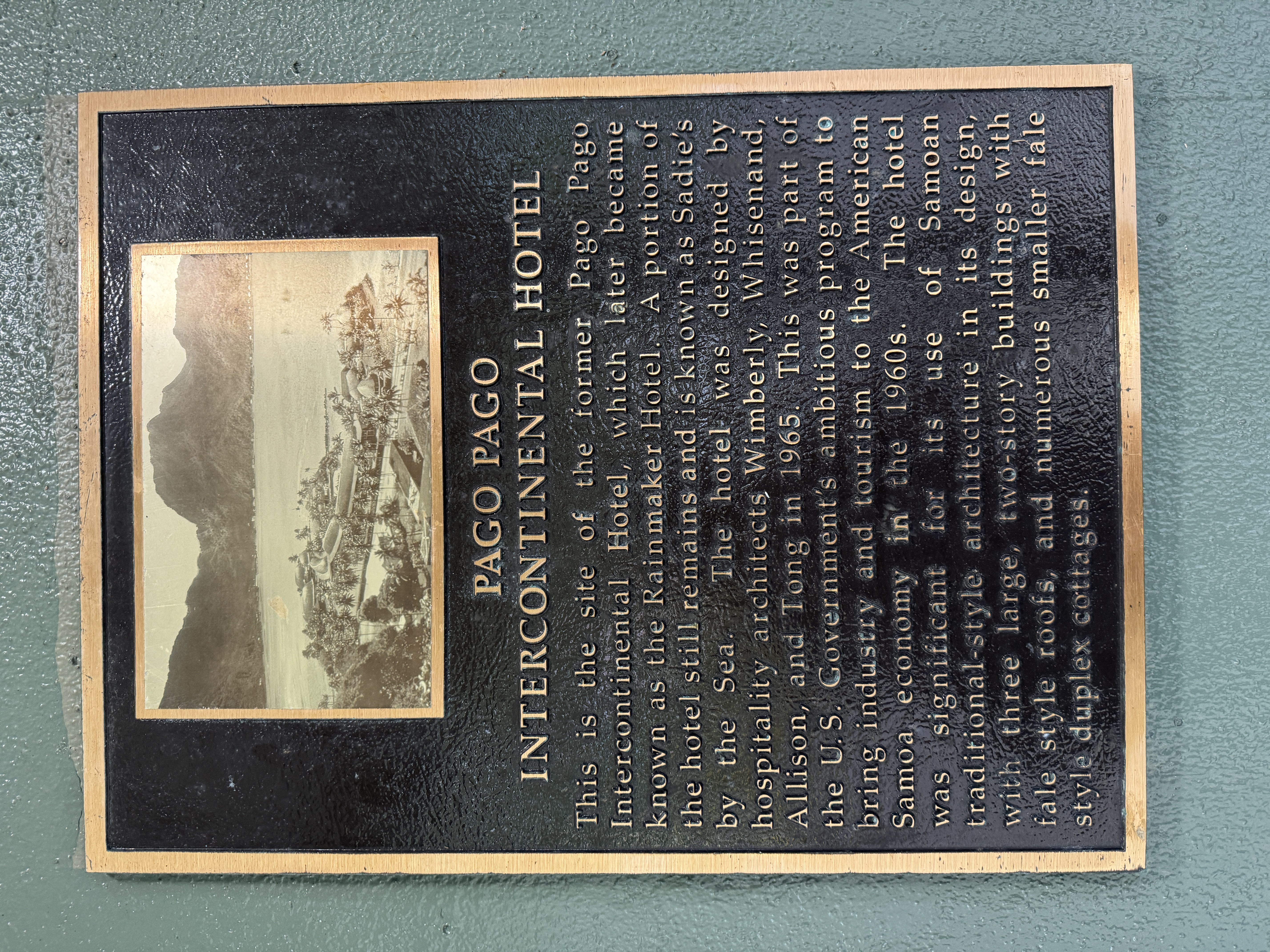 And this plaque.