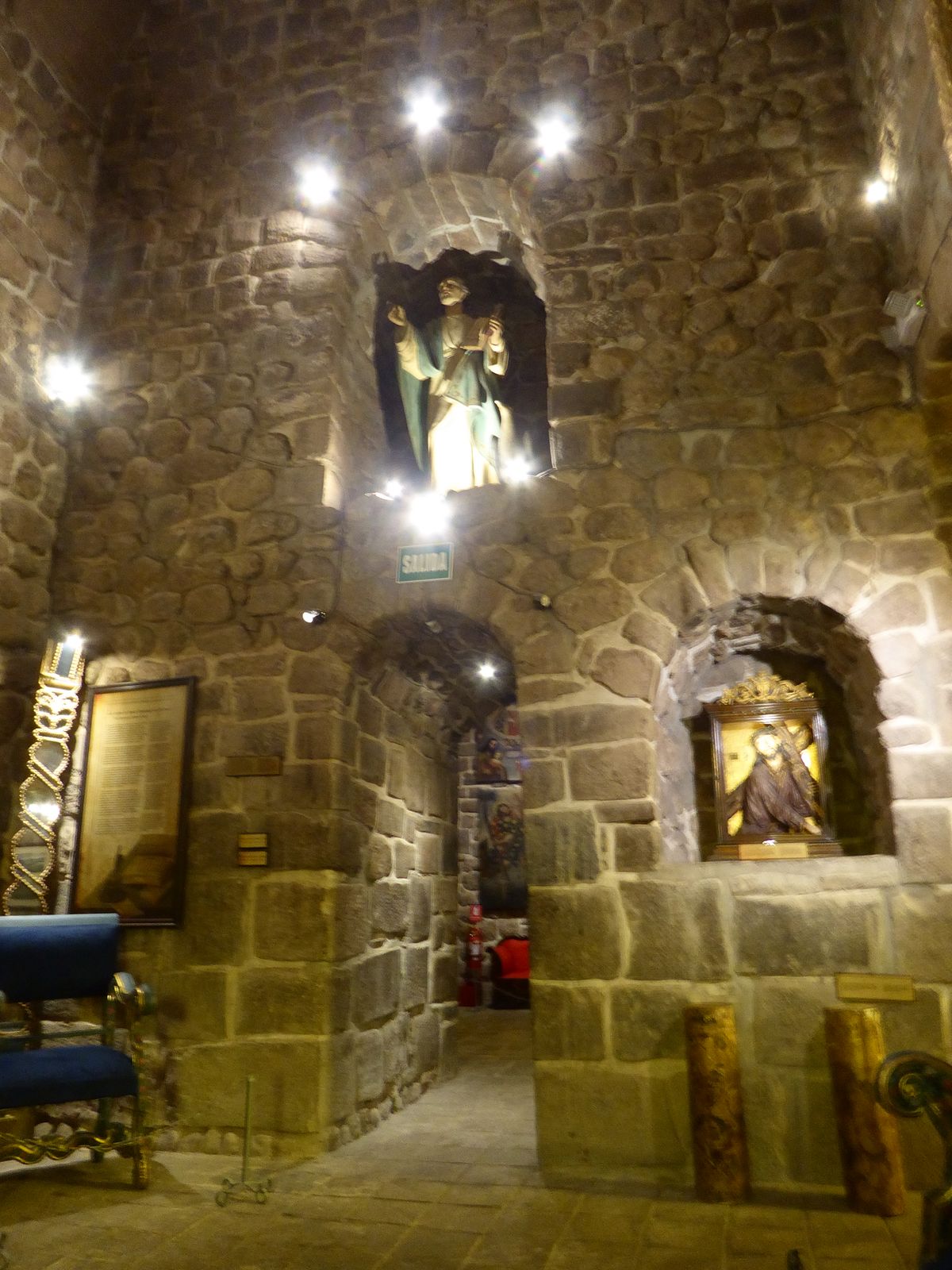 The interior of the tower. Want to set up a cot and wait for the next big one?