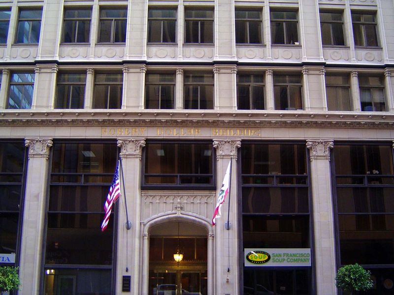 Matson's competition came in part from the Robert Dollar line, whose headquarters, from 1919, is the oldest of any building seen so far in t