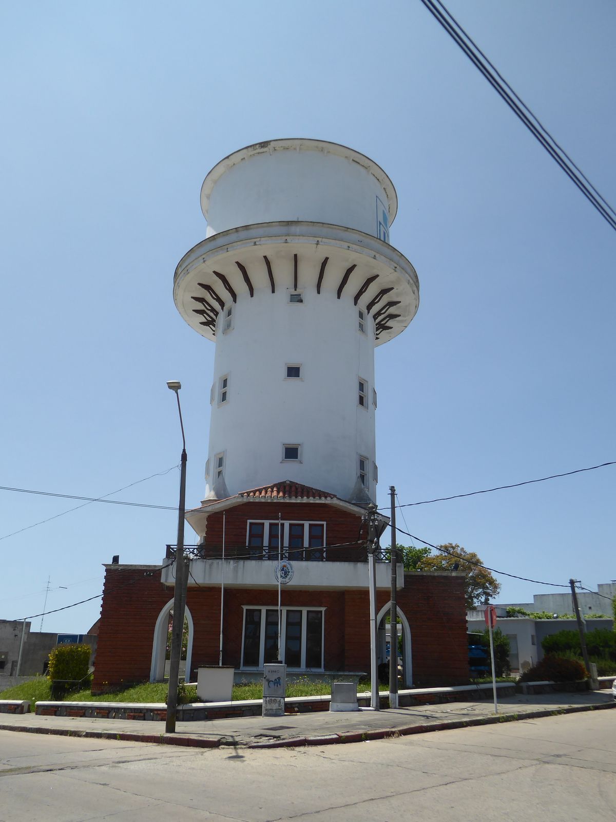 As does the town's water tower.