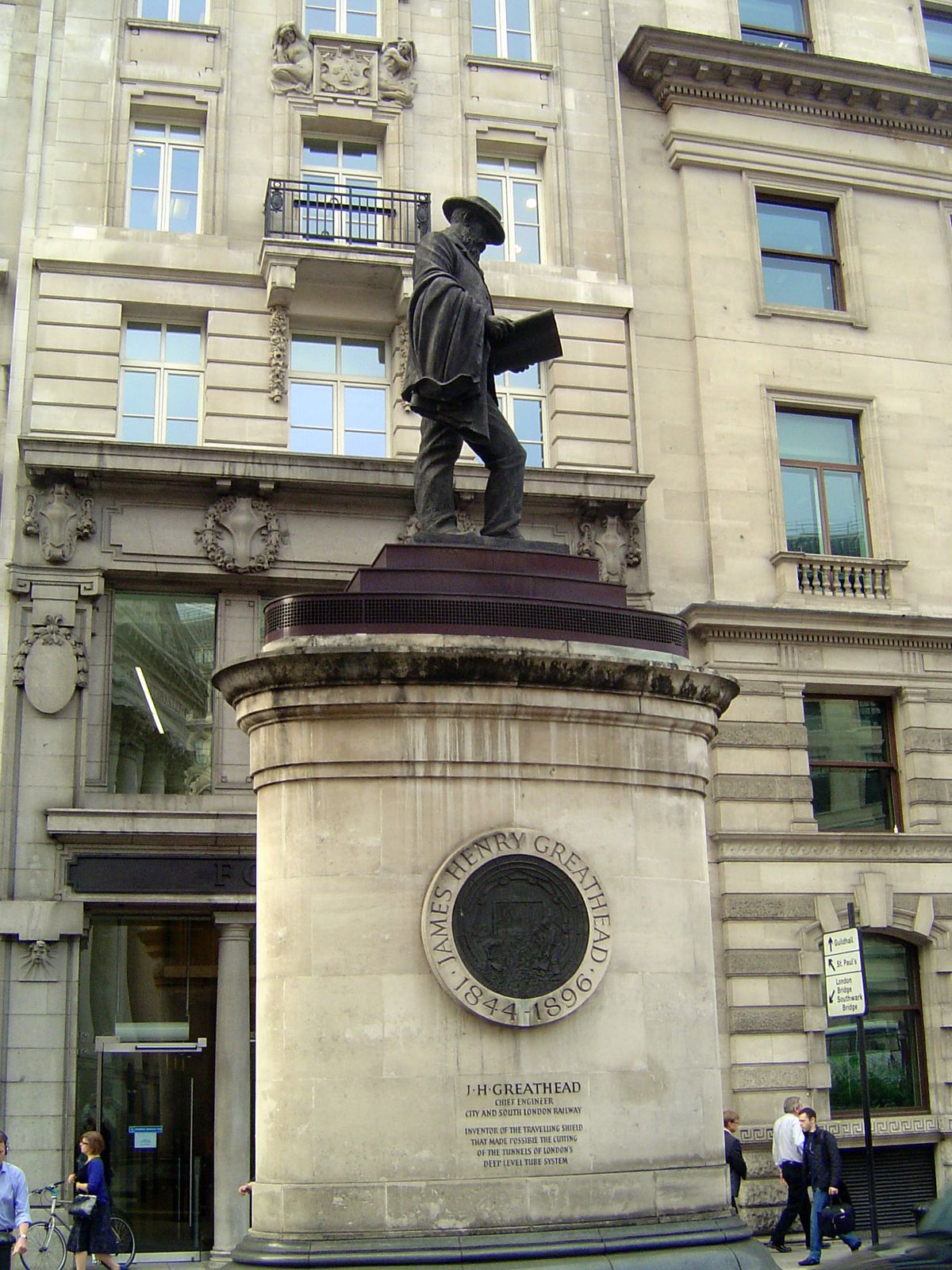 A couple of practical men: James Greathead, an expert in tunneling and a major figure in the history of the London Underground.