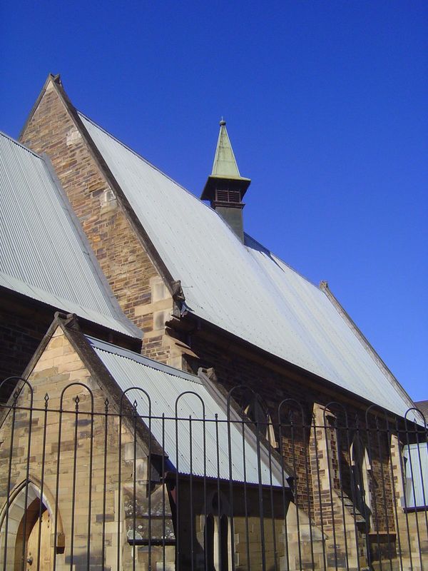 Stepping back into a more comfortable past, we've walked half a dozen blocks to St. Peter's Church, formerly the Anglican cathedral. The arc
