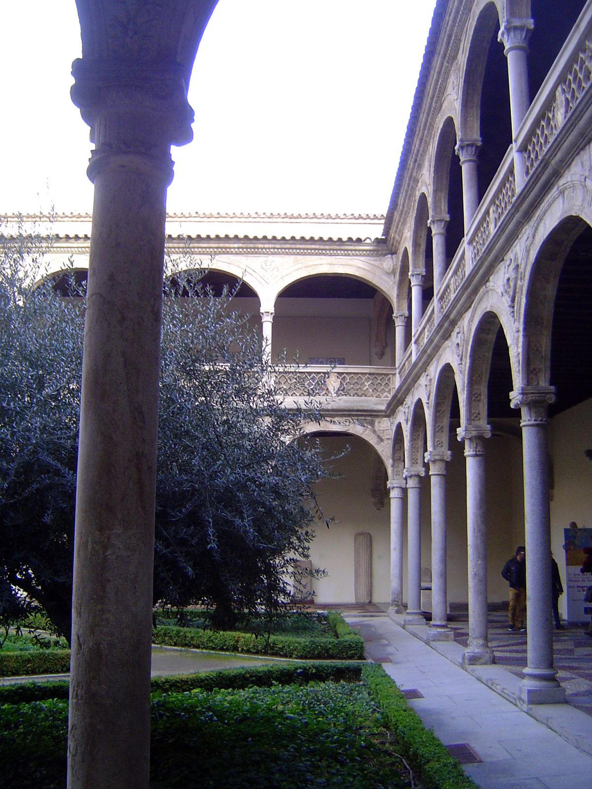The courtyard.
