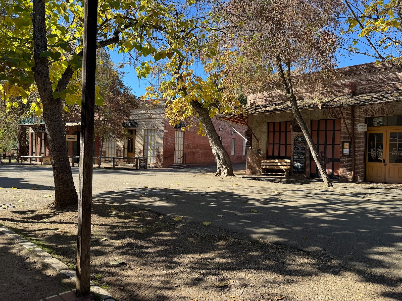 There's a living town adjoining Columbia, but here's a bit of the old part's main street.