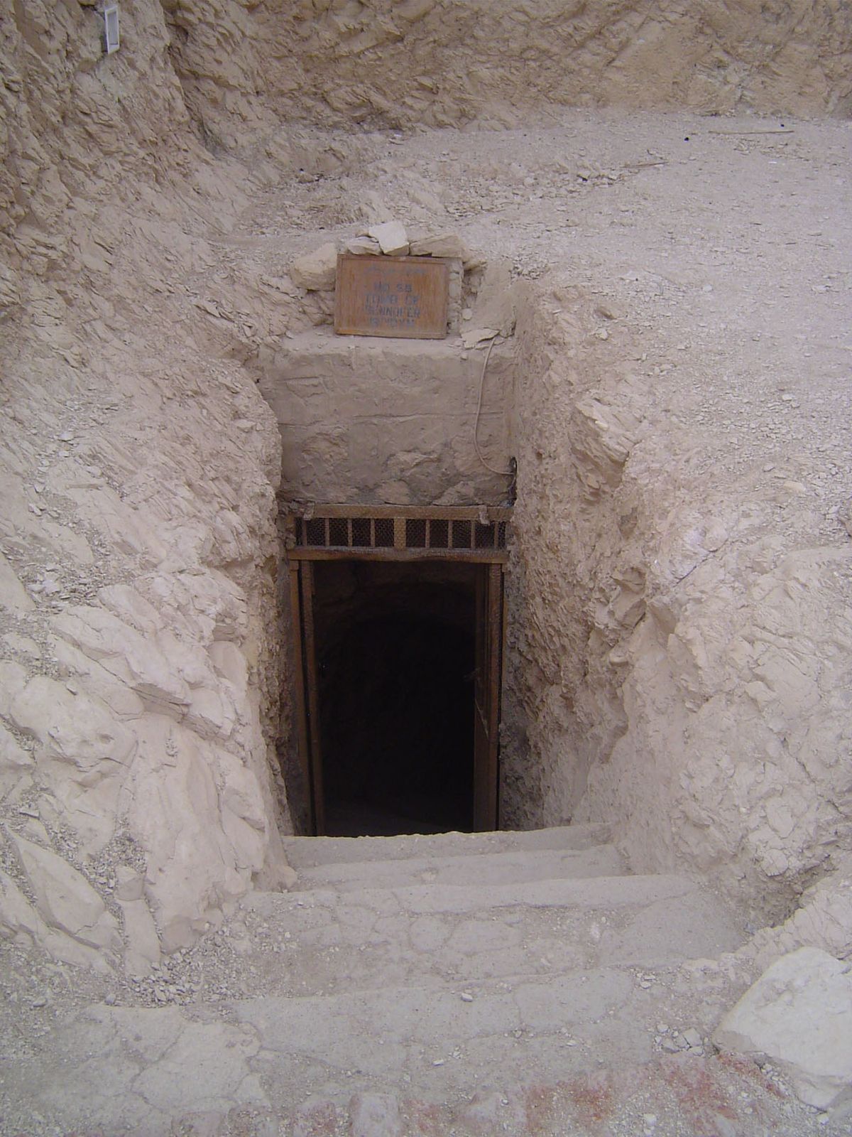 The entrance to what was built as his tomb.