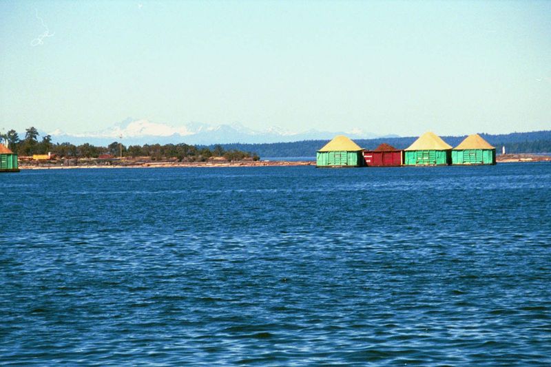 Chips are barged through the inland waters.