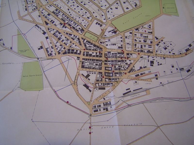 The railway station does not yet exist, though there's a platform. There's also a downtown, centered on Main Street.