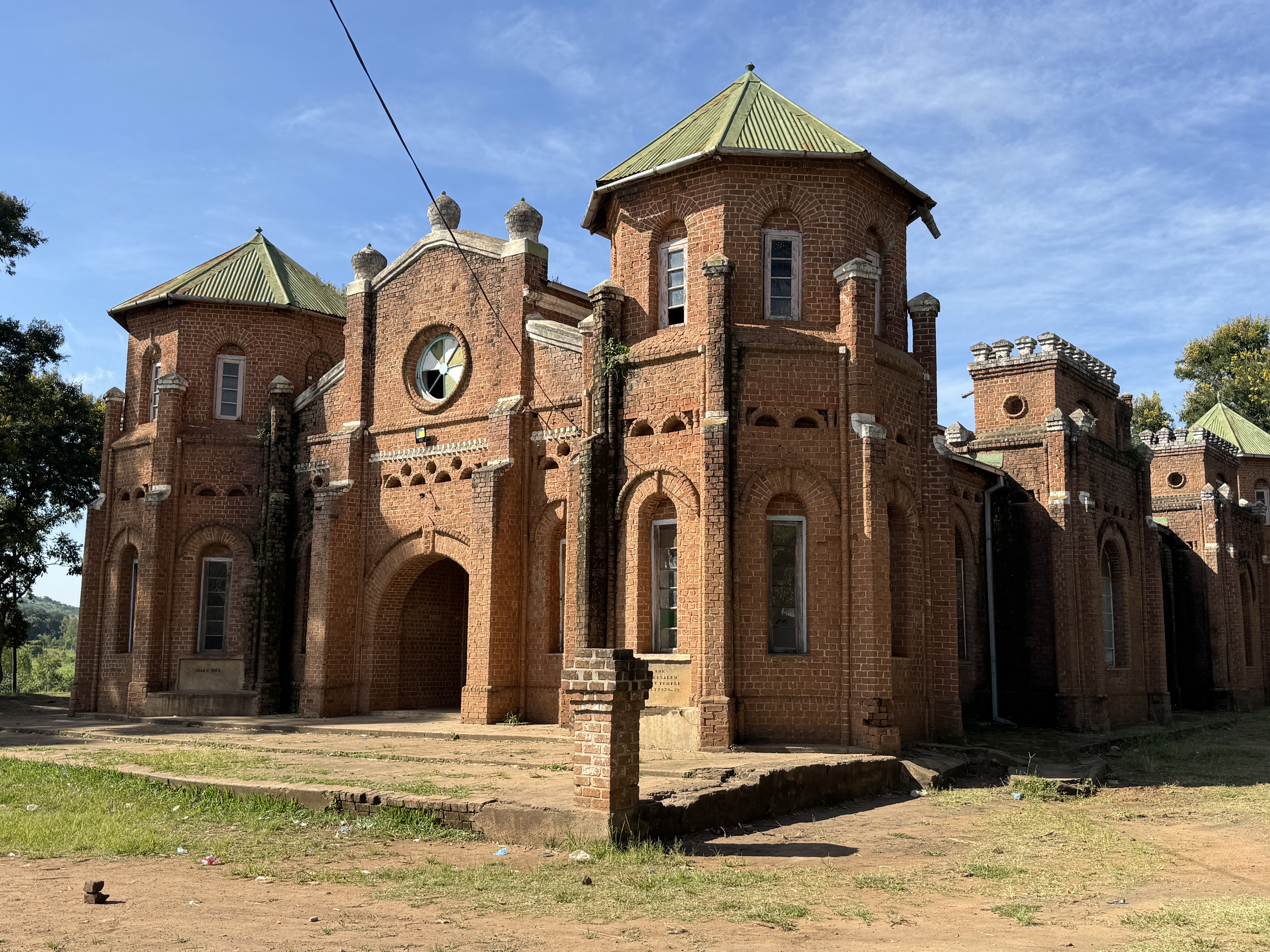Here's its replacement, the New Jerusalem Baptist Church, built 1929-33 by David Sharpe Malekebu, who had similarly gone to the United State
