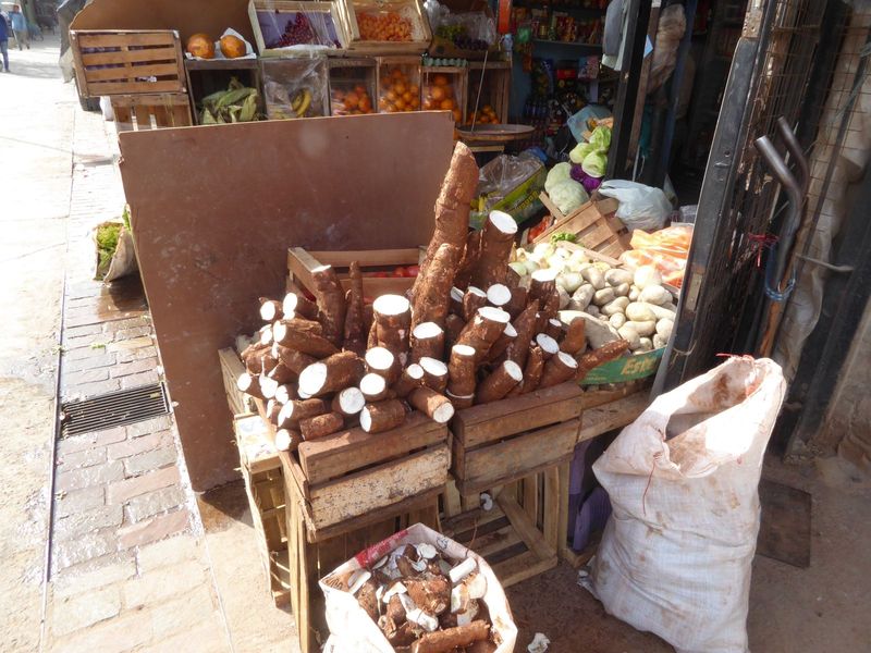 Argentina is an insignificant producer of cassava, but half of Villa 31's residents come from places where it's the staple.
